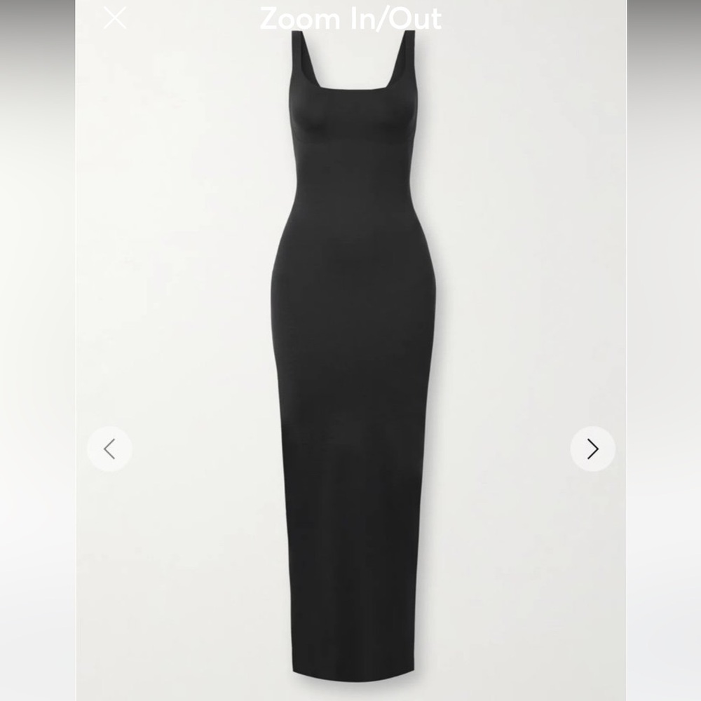 SKIMS NEW Tank Long Slip Dress - Onyx